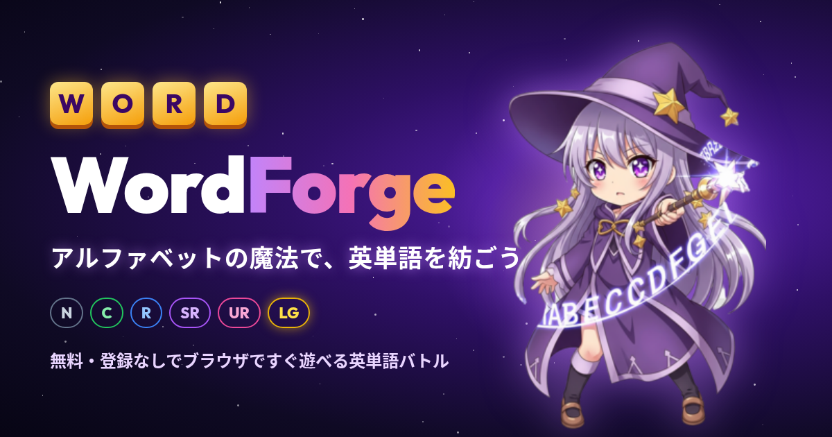 WordForge（ワードフォージ） cover